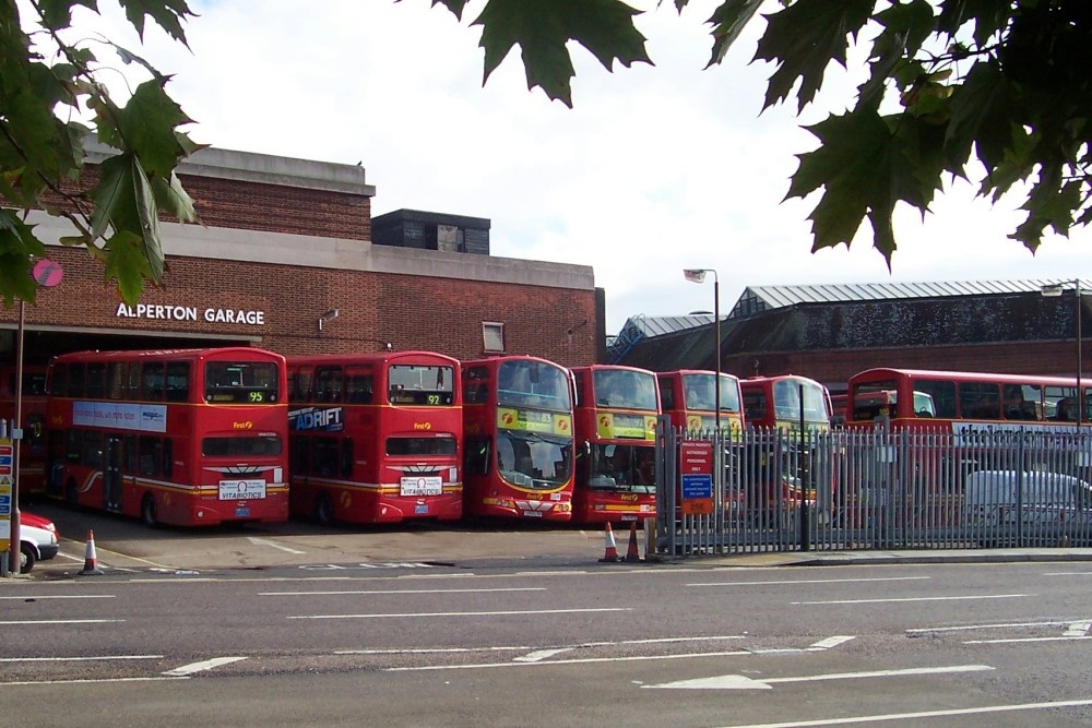 Photograph of Alperton Bus Garage