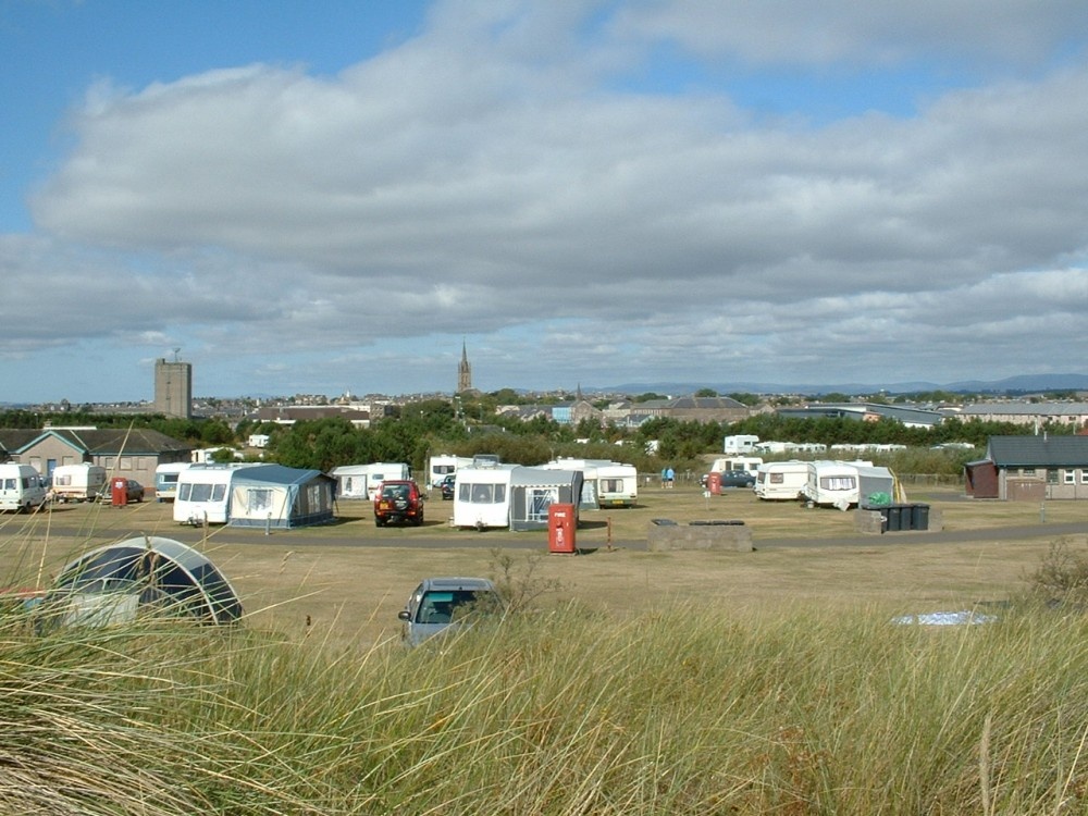 Montrose beach caravan site