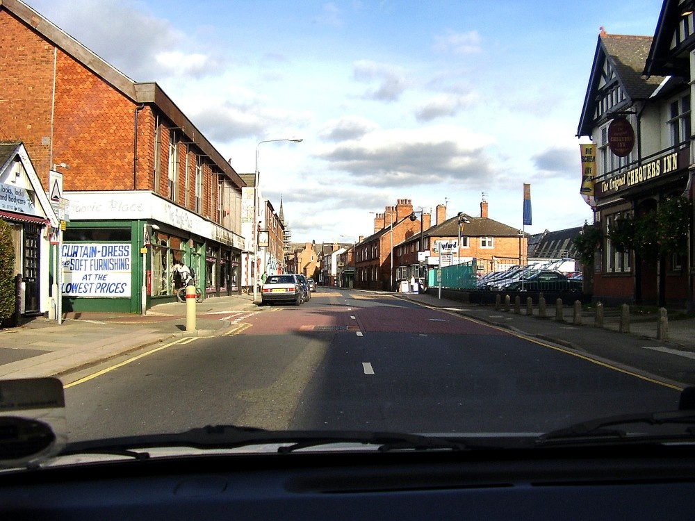 Chilwell high road, Beeston, Nottinghamshire. Looking towards beeston town centre