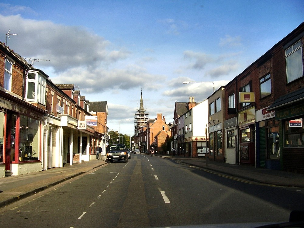 Chilwell high road, Beeston, Nottinghamshire. Looking towards Beeston town centre