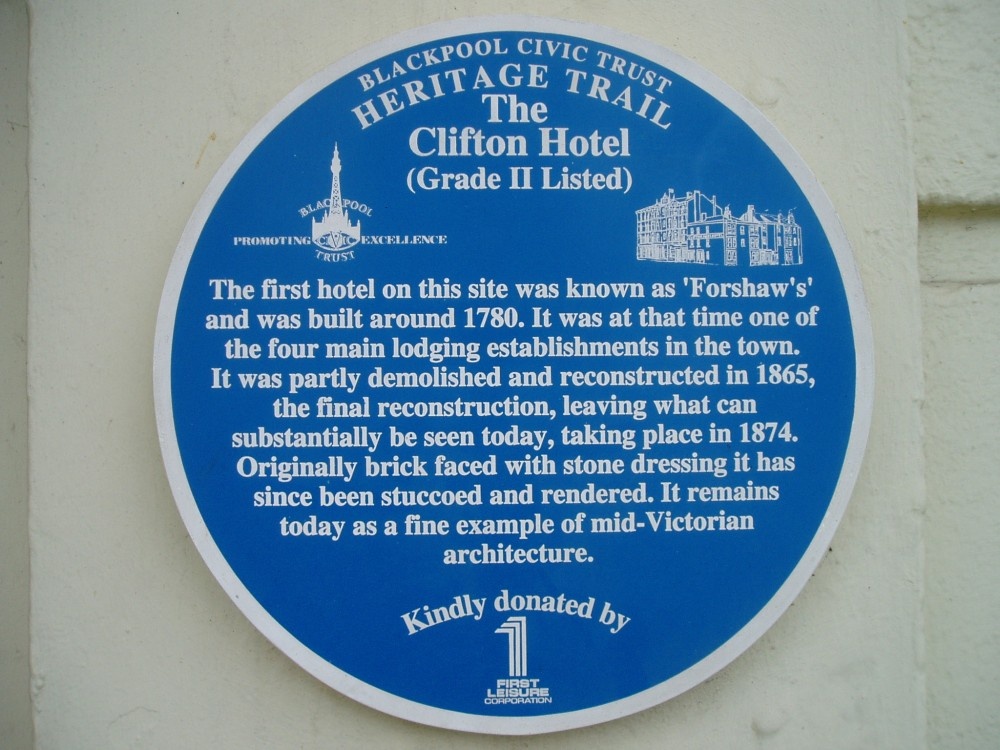 Clifton Hotel..Blackpool.