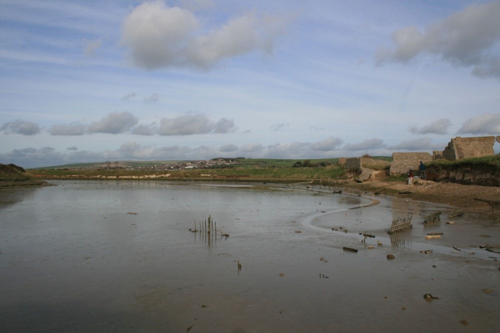 Photograph of Remains of Tidemills village  and tide basin at Bishopstone, Newhaven