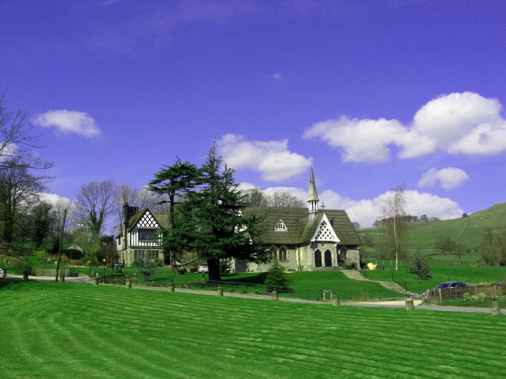 Ilam church in Derbyshire