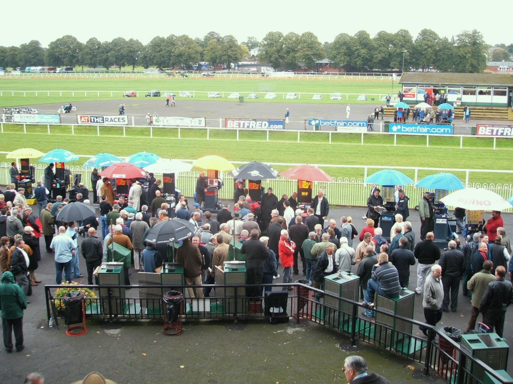 Worcester Racecourse. Go on, back a winner and take their money. photo by Clive Thompson