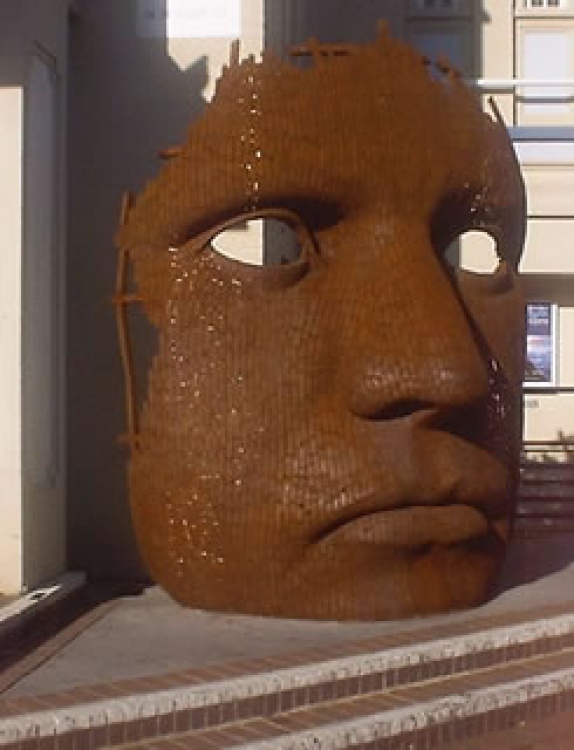 Sculpture outside the Marlowe Theatre in Canterbury