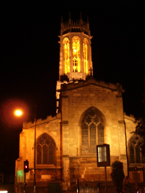 Church at night, York