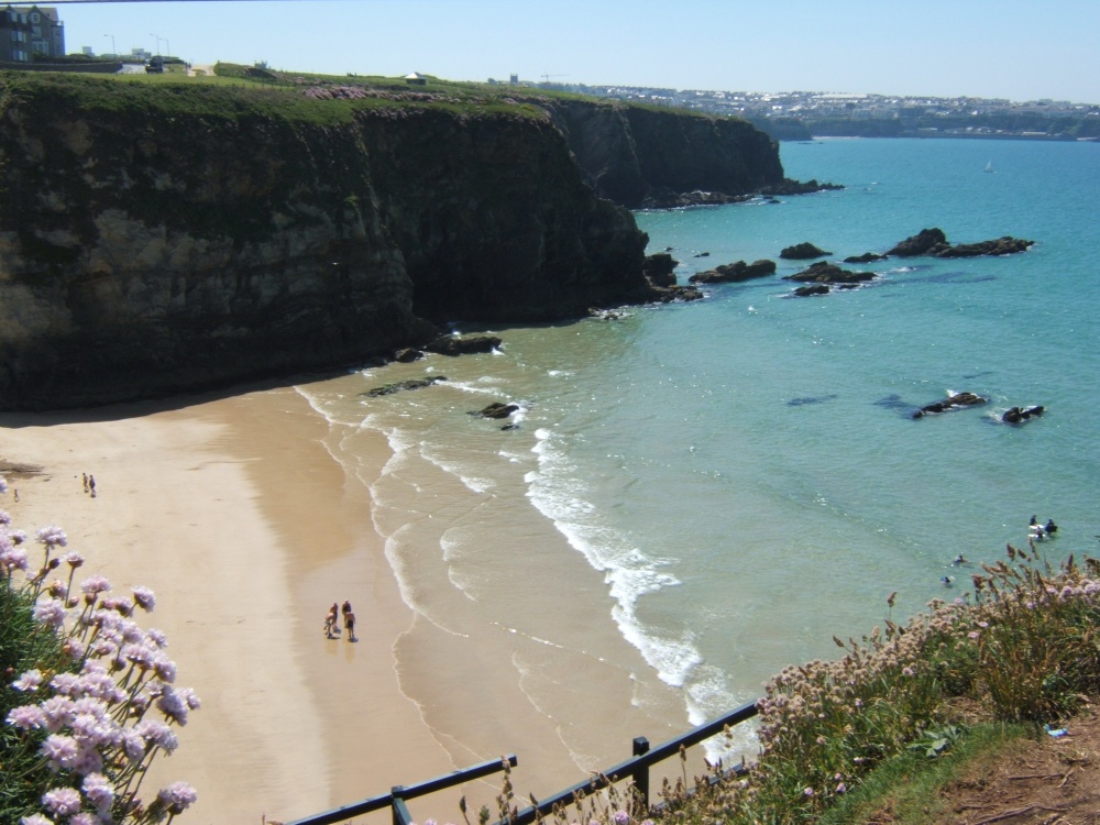 Lusty Glaze beach, Newquay, Cornwall