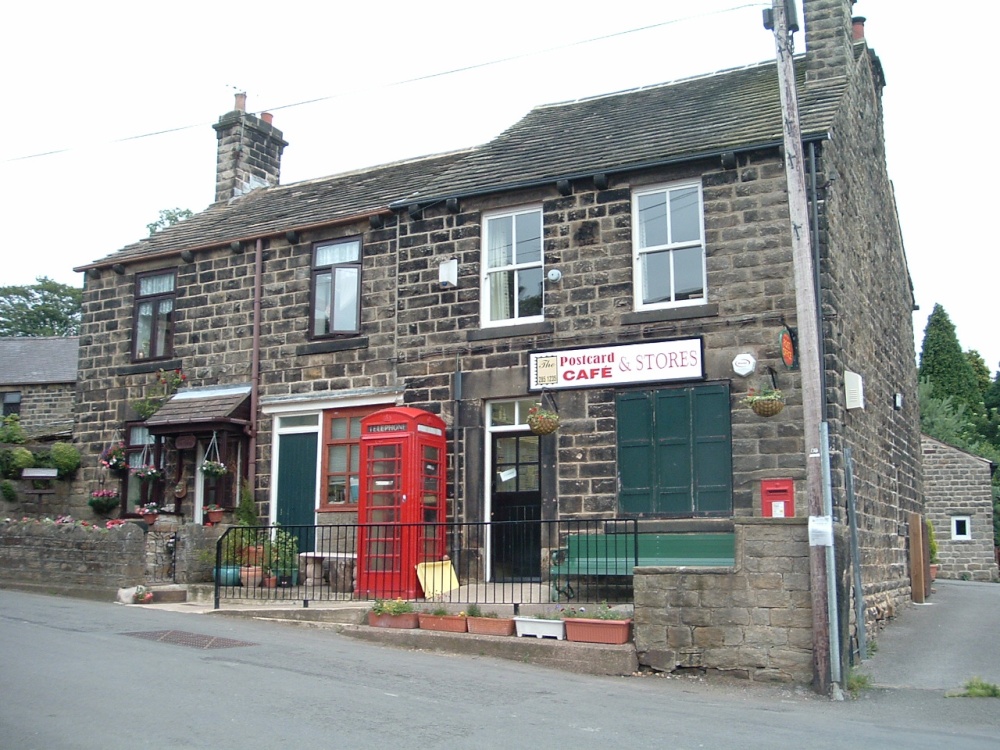 Photograph of The Post Office and cafe at Low Bradfield, South Yorkshire.