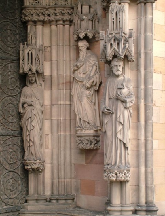 Great West Door, Lichfield Cathedral, Lichfield, Staffordshire