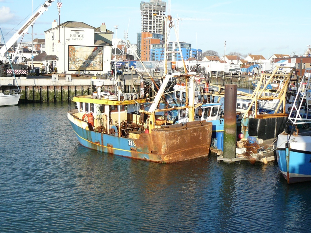 Trawler at Camber Dock, Portsmouth, Hampshire