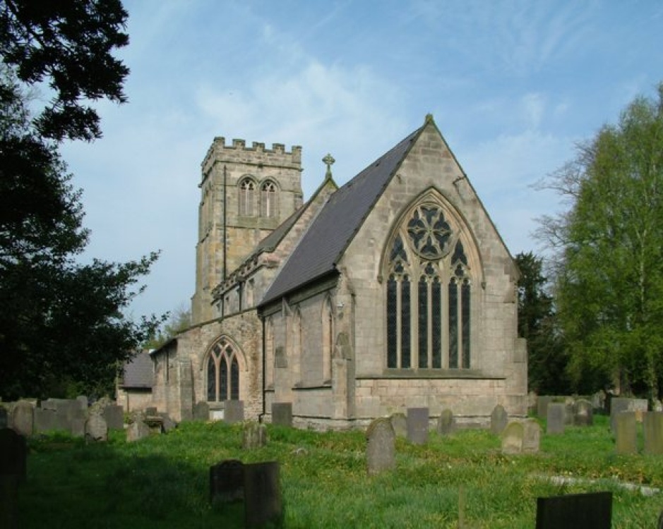 Photograph of St. Chadds Church, Longford, Derbyshire.