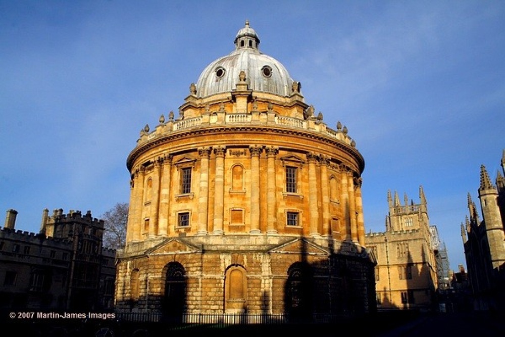 Oxford's famous Radcliffe Camera seen early on January 14th 2007