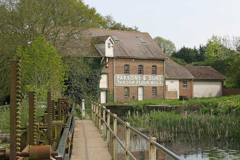 Photograph of The Mill at Throop, Dorset.