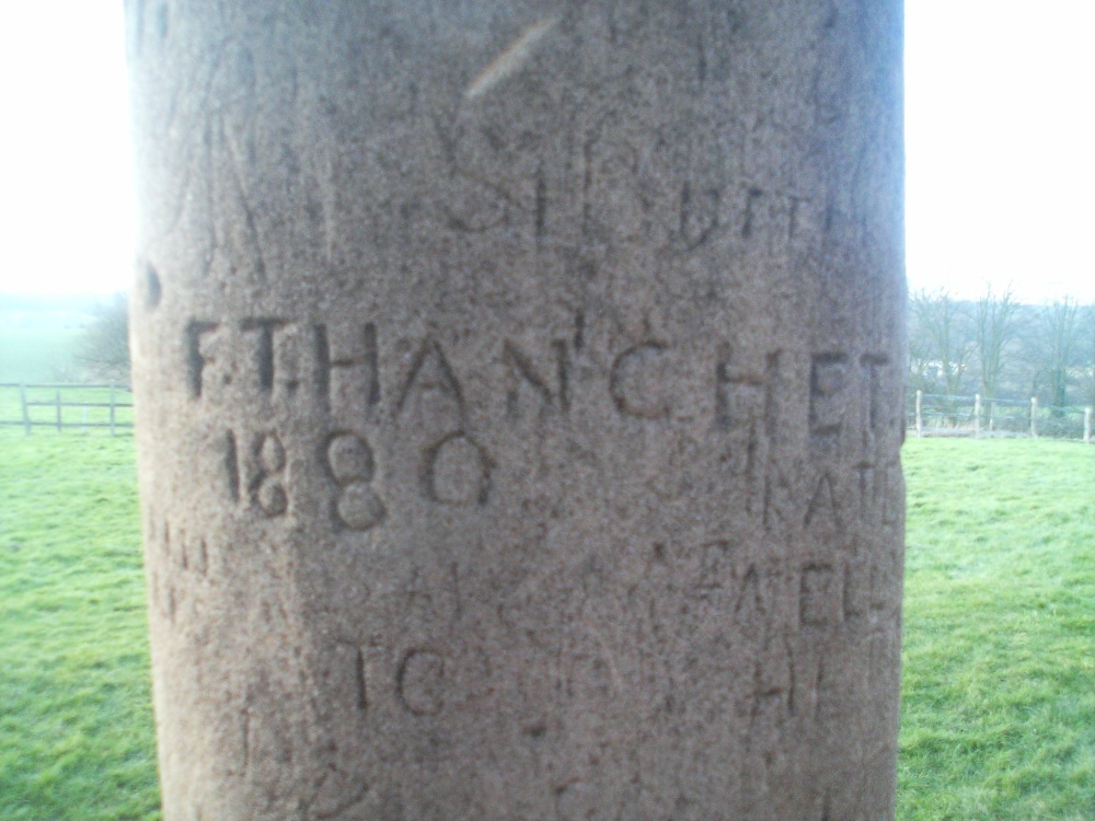 a picture of the remains of Houghton house