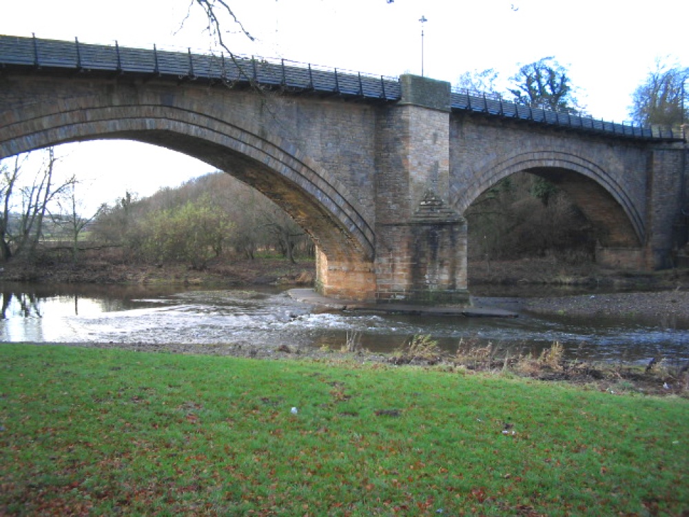 14th century bridge over the river Wear, Bishop Auckland, Durham