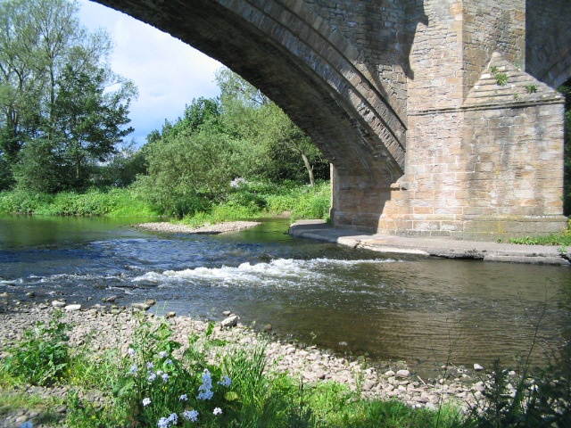 14th century bridge over the river Wear, Bishop Auckland, County Durham