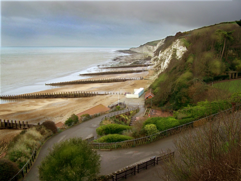 Beach at Holywell, Eastbourne, East Sussex