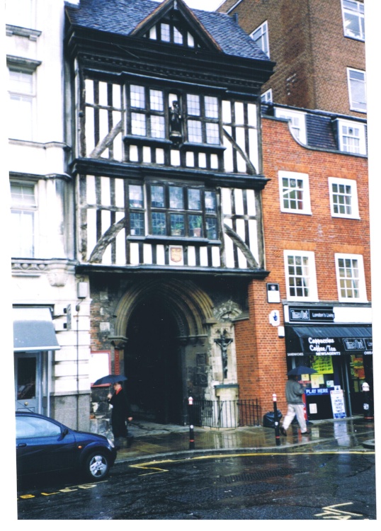 Entry to St.Bartholomew-the-Great Church, London