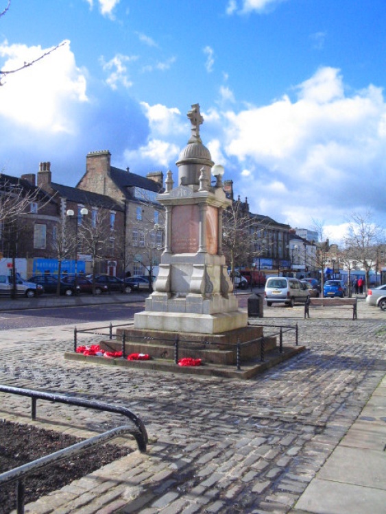 War Memorial , Bishop Auckland market place, Bishop Auckland, County Durham