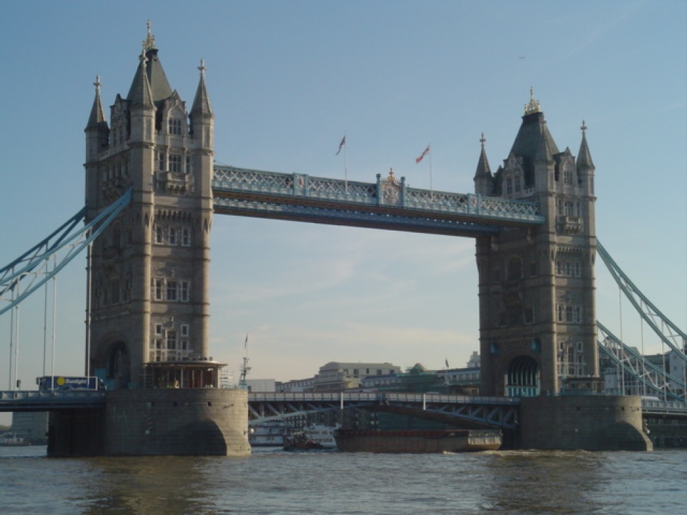 Tower Bridge in London.