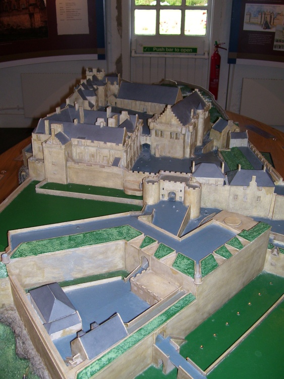 model of Stirling Castle, Stirling, Scotland
