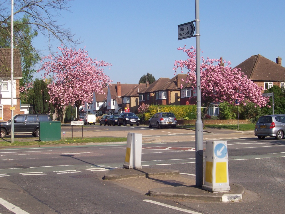 Junction of Long Lane and Glebe Avenue
(Ickenham)
