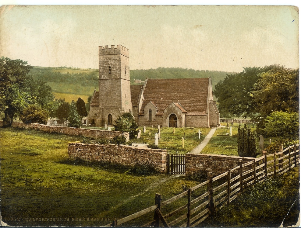 Photograph of Walford Church, Herefordshire, around 1900.