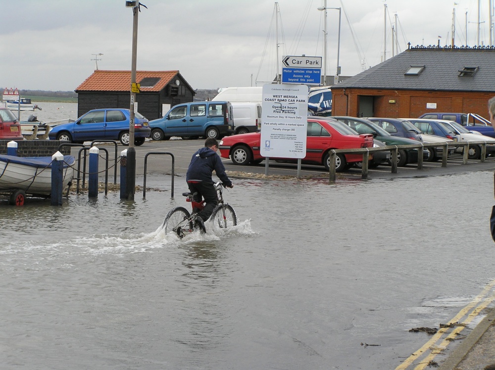 High Tide at The Hard - West Mersea, Essex