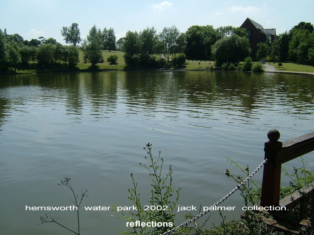 Fishing lake at Hemsworth Water Park, West Yorkshire 2002