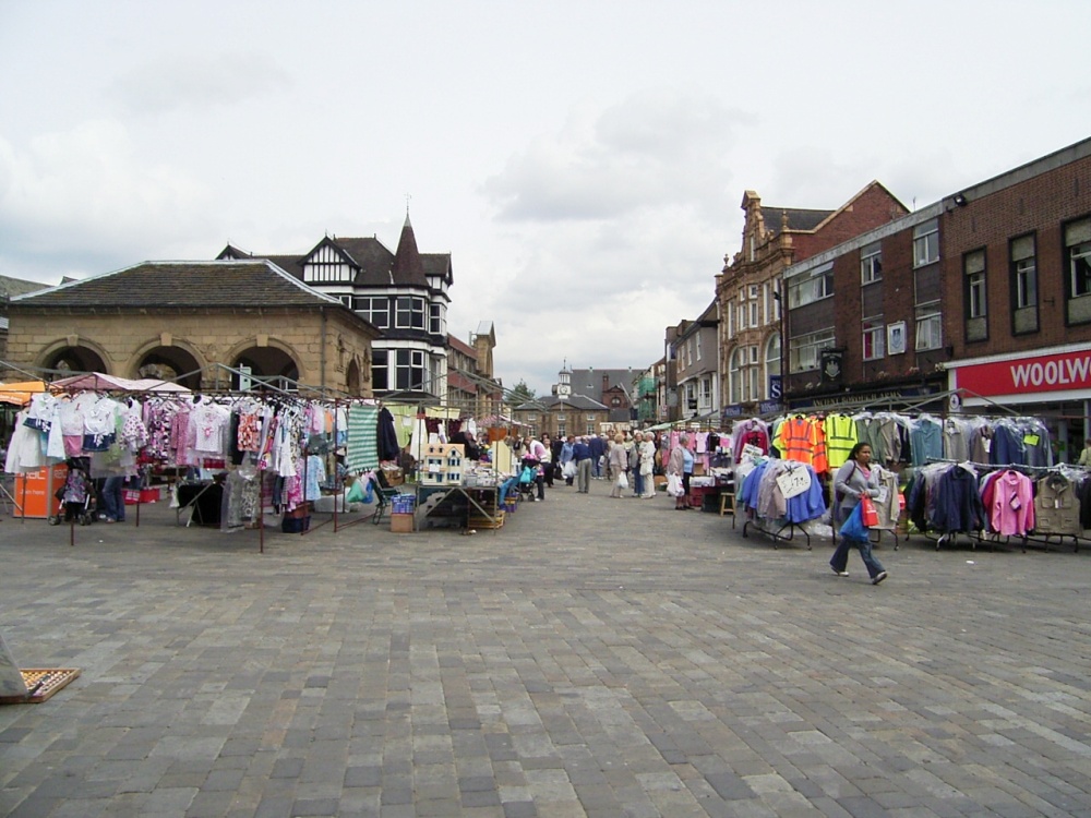 The Market Place. Pontefract, West Yorkshire