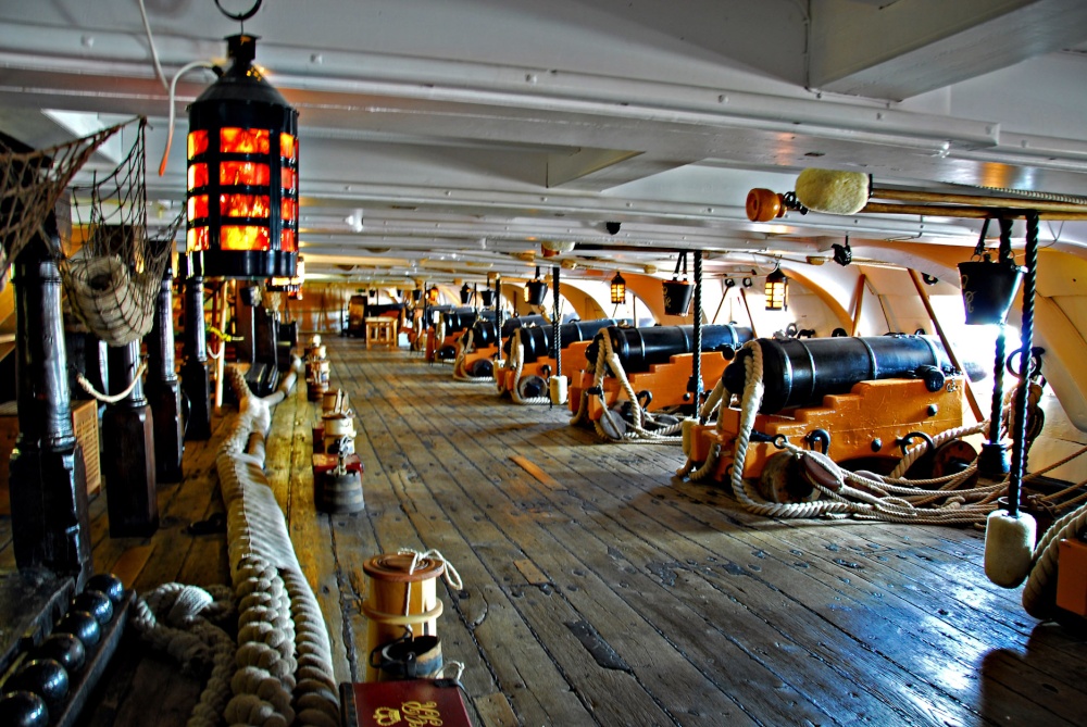 Aboard 'Victory', Portsmouth, Hampshire photo by Harry Rowley.