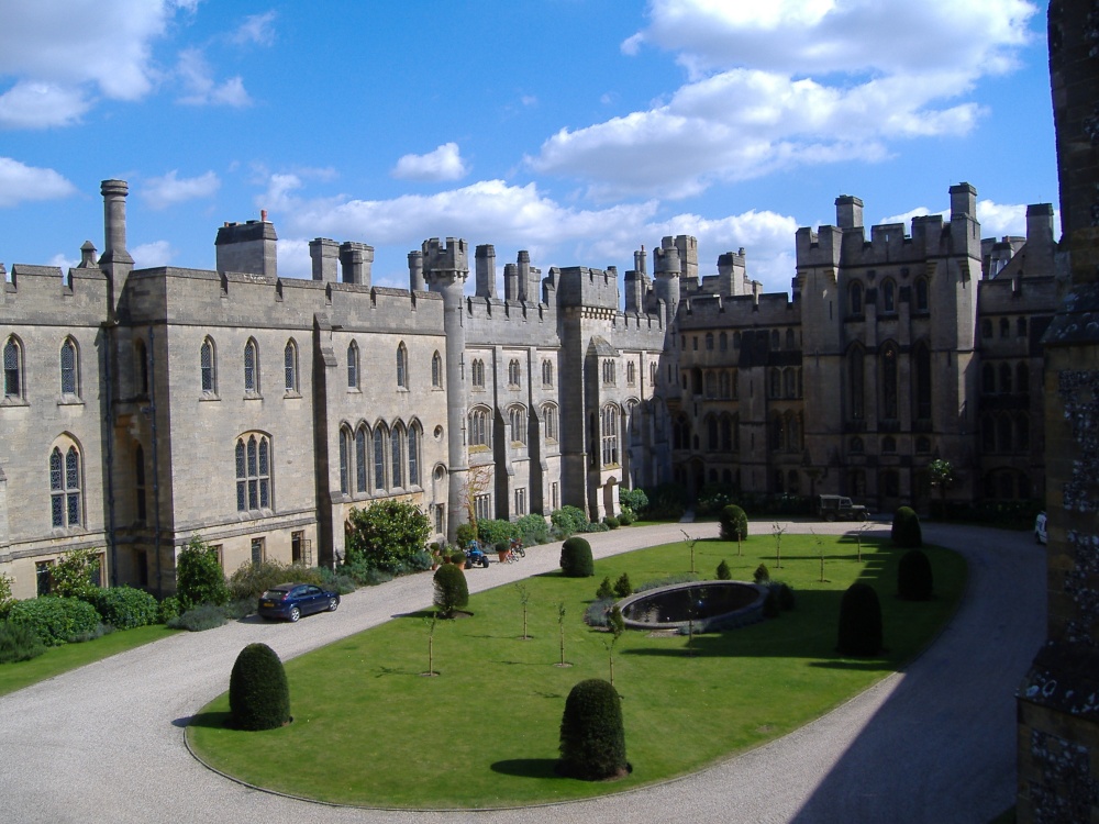 The Keep walkway view, Arundel Castle, Arundel, West Sussex