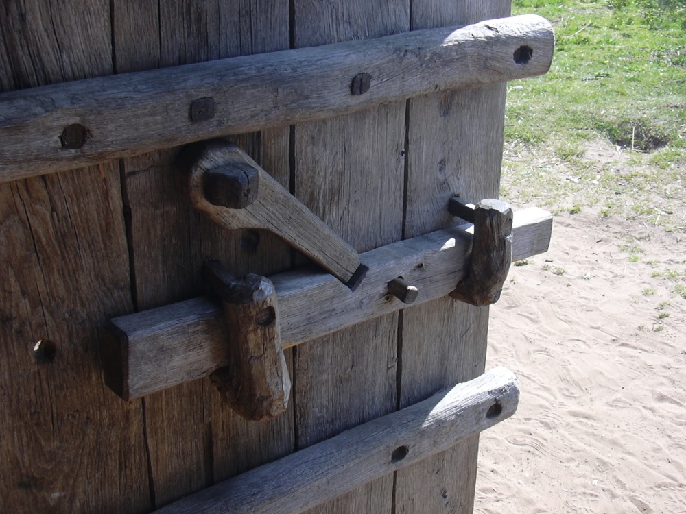 Door latch, West Stow Country Park, West Stow, Suffolk