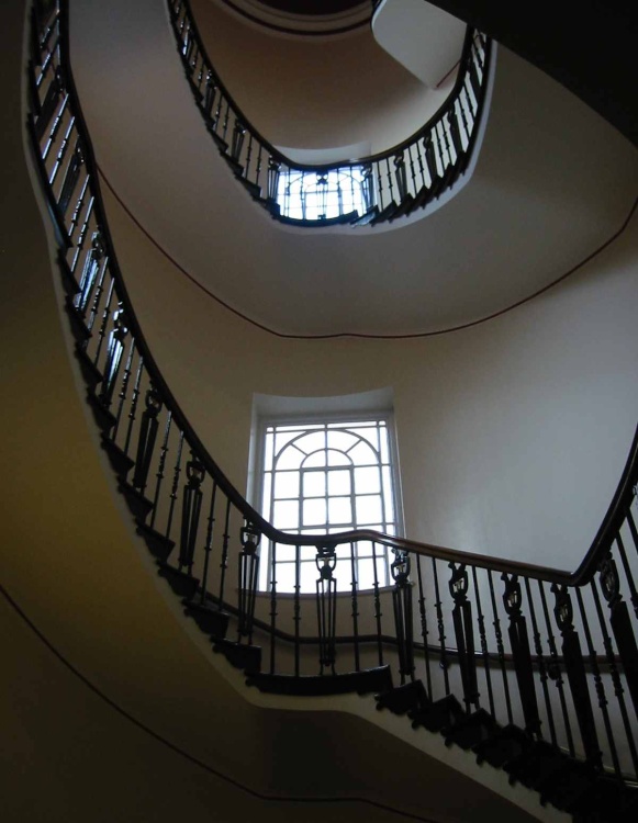 Stairs in the Liverpool Athenaeum, Merseyside