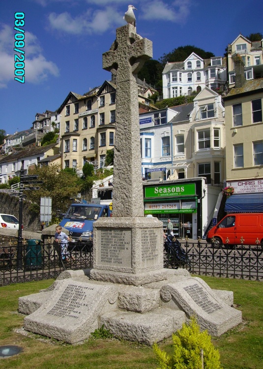 War Memorial in Looe, Cornwall