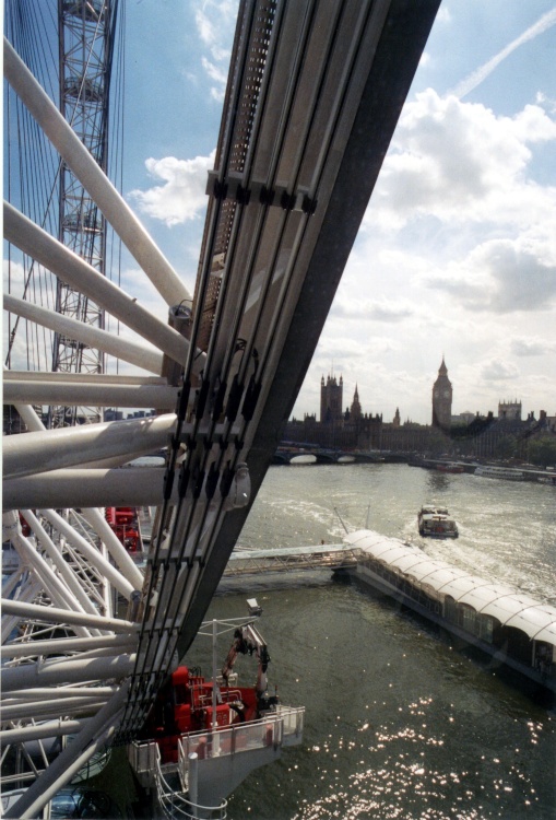 London Eye and Westminster Palace