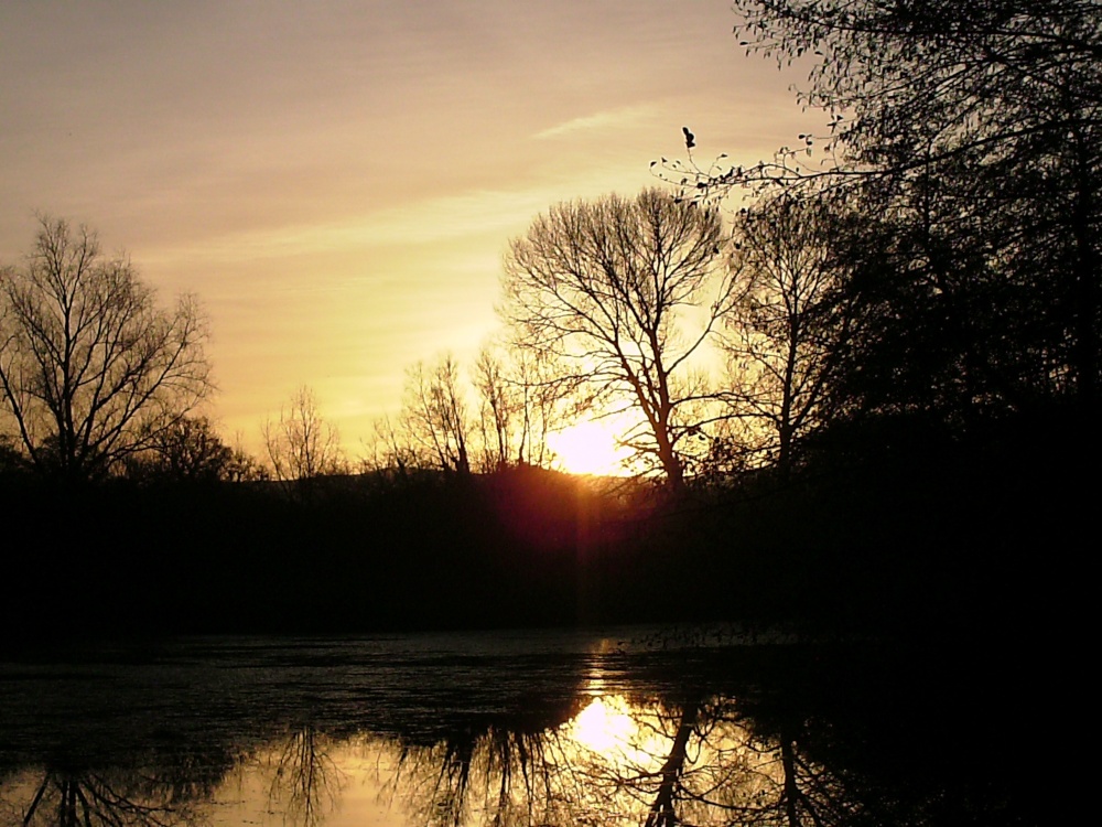 Sunrise across the lake photo by Tony Gardner
