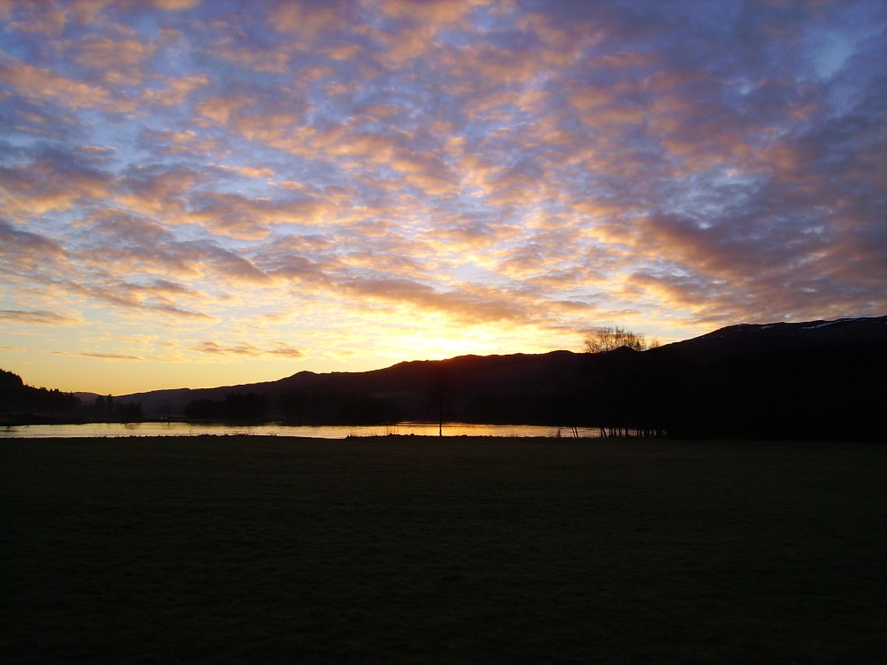 Loch Tummel at sunset photo by Nigel Kyte