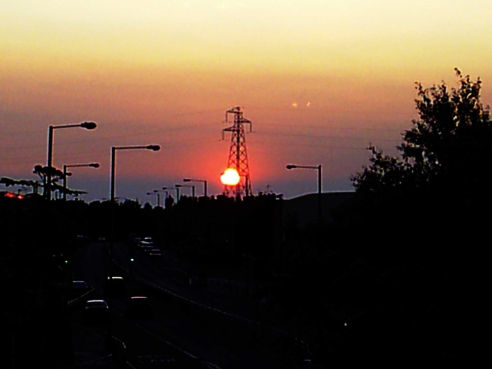 Photograph of Sunset over Netherton, Merseyside