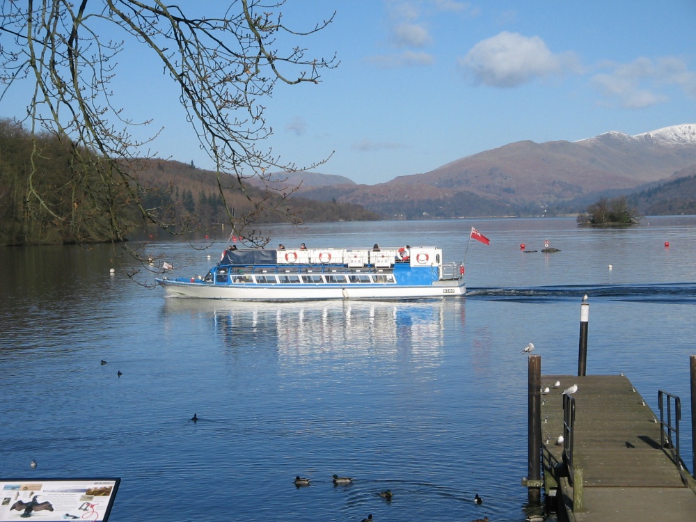 West bank of Windermere opposite Bell Isle.