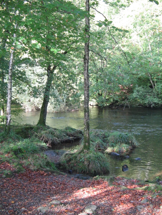 October at Brathay River Near Ambleside.