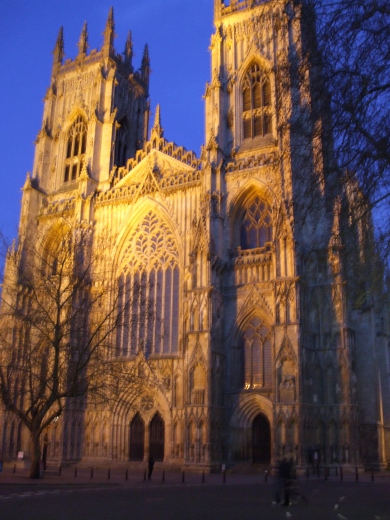 York Minster at night