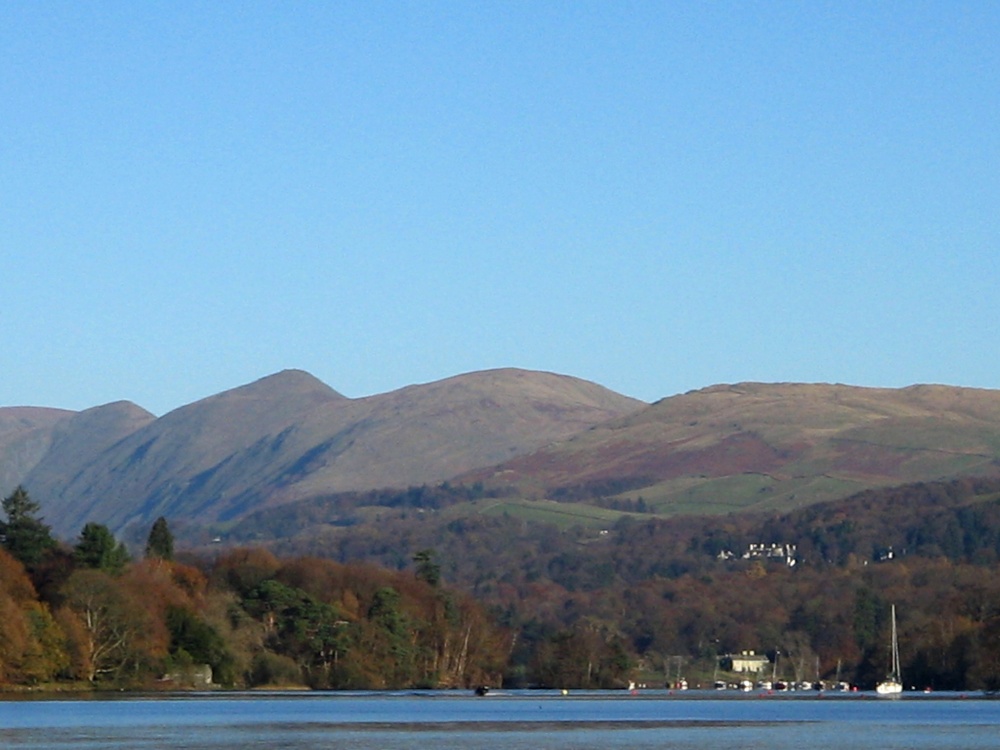 Northern Fells from Windermere.