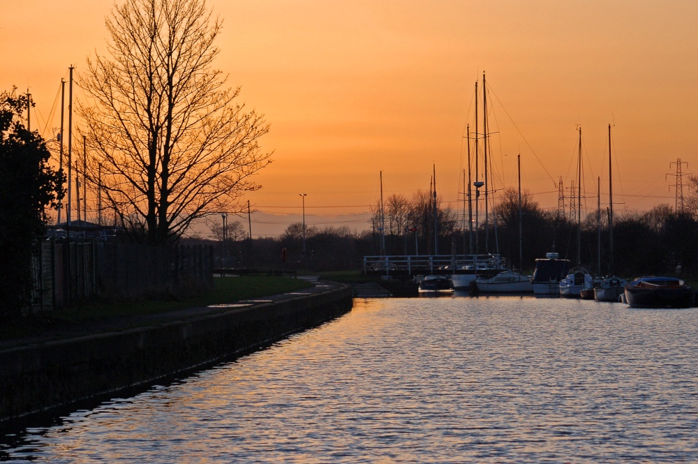 Photograph of Winter Sunset, Sankey Canal, Penketh