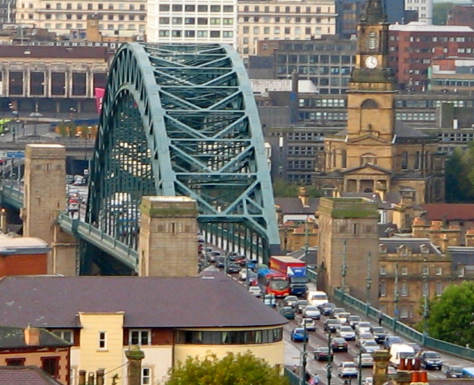 Rush Hour on the Tyne Bridge.