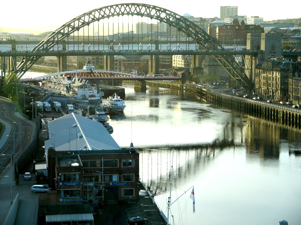 The bridges over the Tyne and quayside.