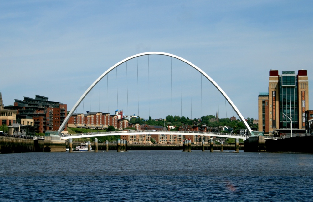 Tyne Bridges from the river.