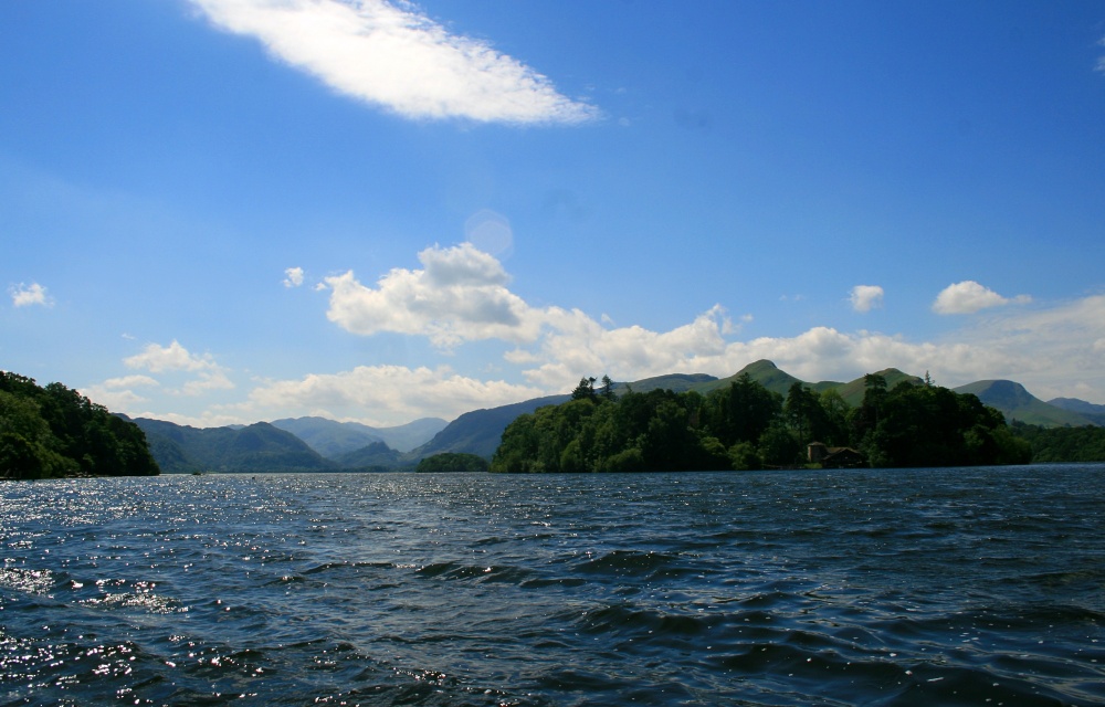 Derwentwater from pleasure boat.