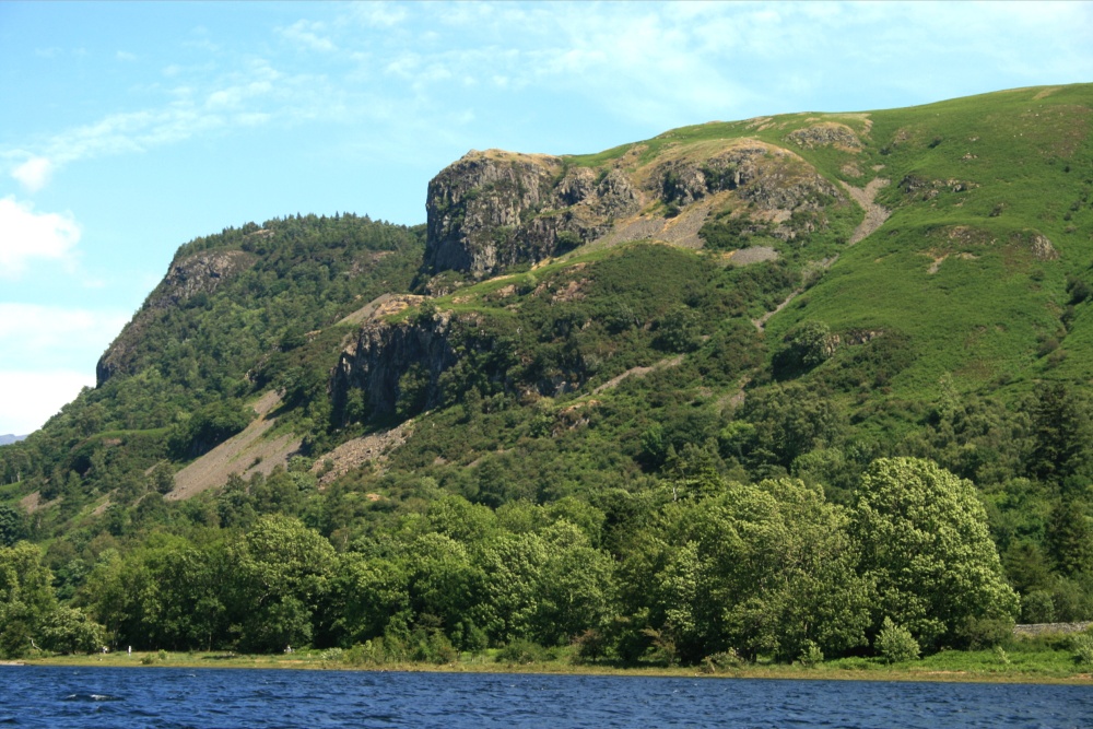 Derwentwater, a view looking north from a pleasure craft.