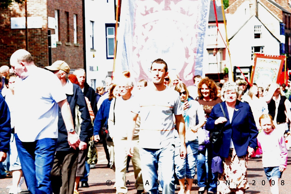 Spennymoor Heritage Banner at Durham Miners Gala 2008